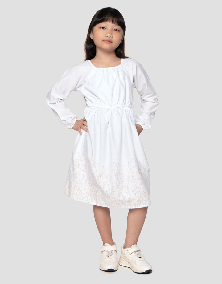 Suko Casual Motif Lengan Panjang Dress Anak Perempuan
