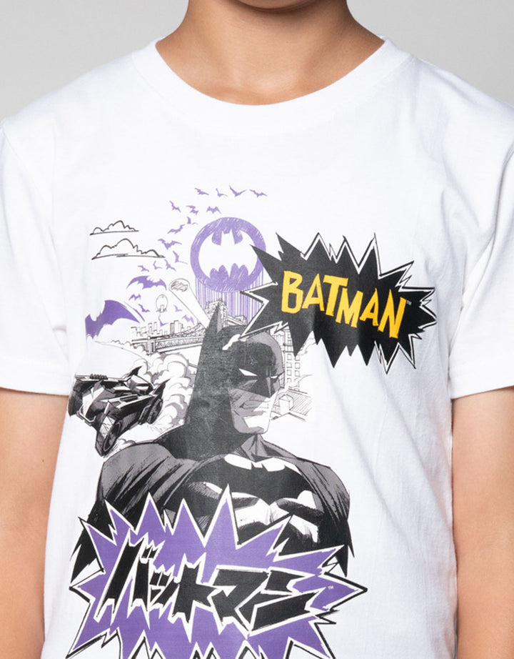 Character Batman Head Logo Anime Kaos Anak Laki-laki