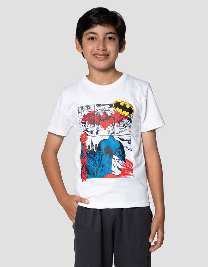 Character Batman Face Anime Kaos Anak Laki-laki