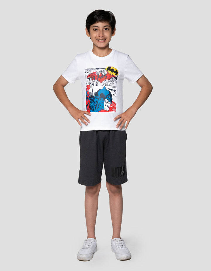 Character Batman Face Anime Kaos Anak Laki-laki