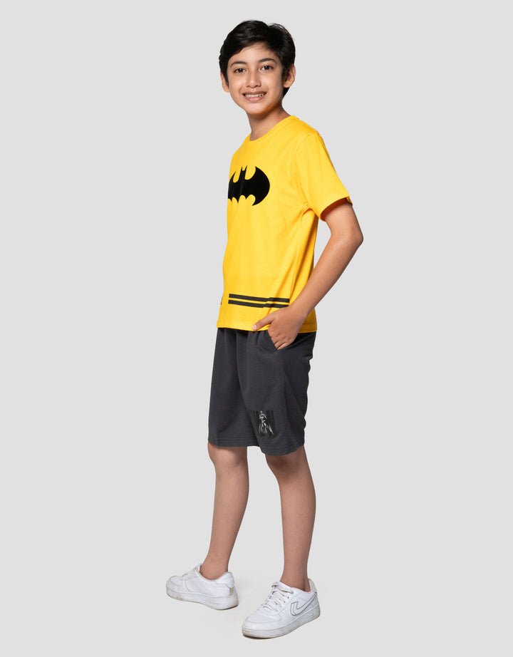 Character Batman Logo Tulisan Dpn Kaos Anak Laki-laki
