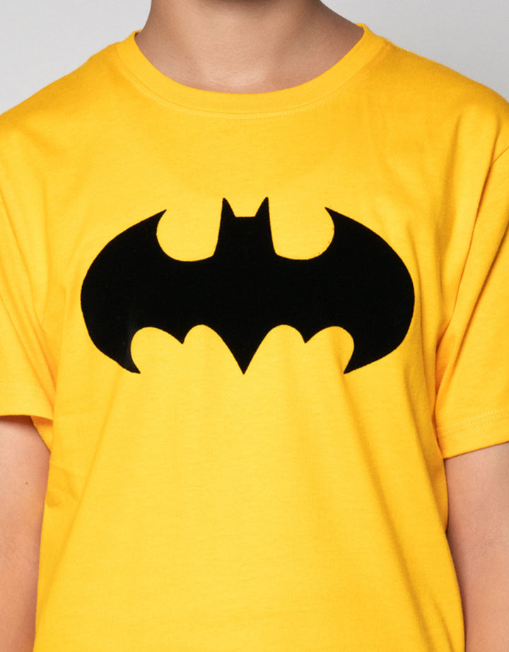 Character Batman Logo Tulisan Dpn Kaos Anak Laki-laki