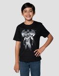 Character Batman Logo Standing Kaos Anak Laki-laki