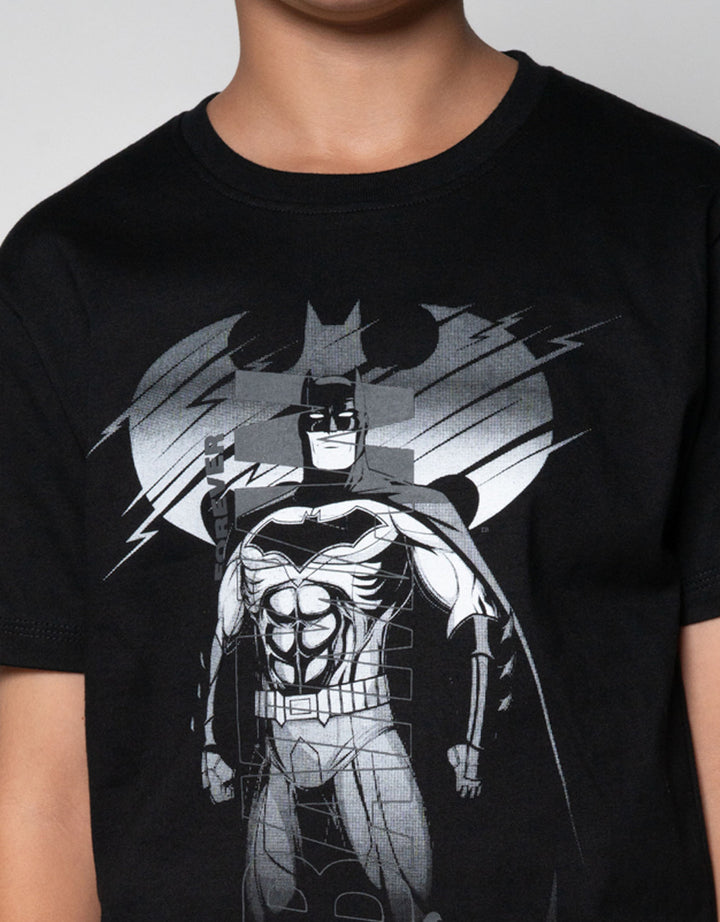 Character Batman Logo Standing Kaos Anak Laki-laki