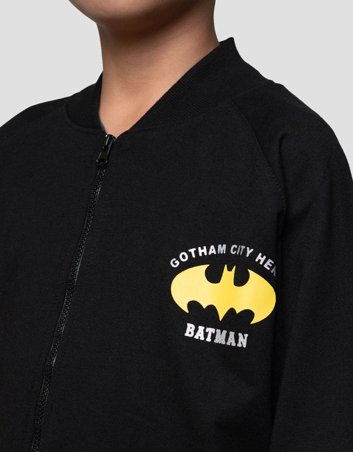 Character Knit Batman Logo Dpn Jaket Anak Laki-laki
