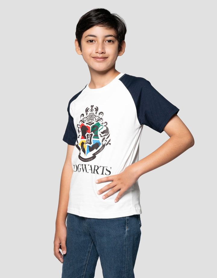 Character Harry Potter Raglan Hogwarts Kaos Anak Laki-laki