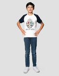 Character Harry Potter Raglan Hogwarts Kaos Anak Laki-laki