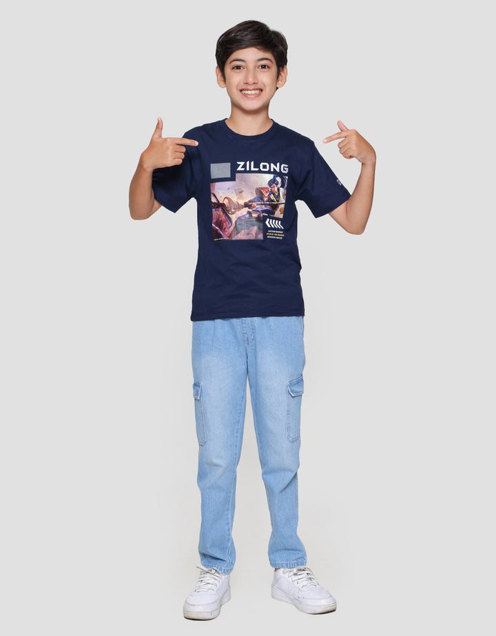 Character Mlbb Zilong Kaos Anak Laki-laki