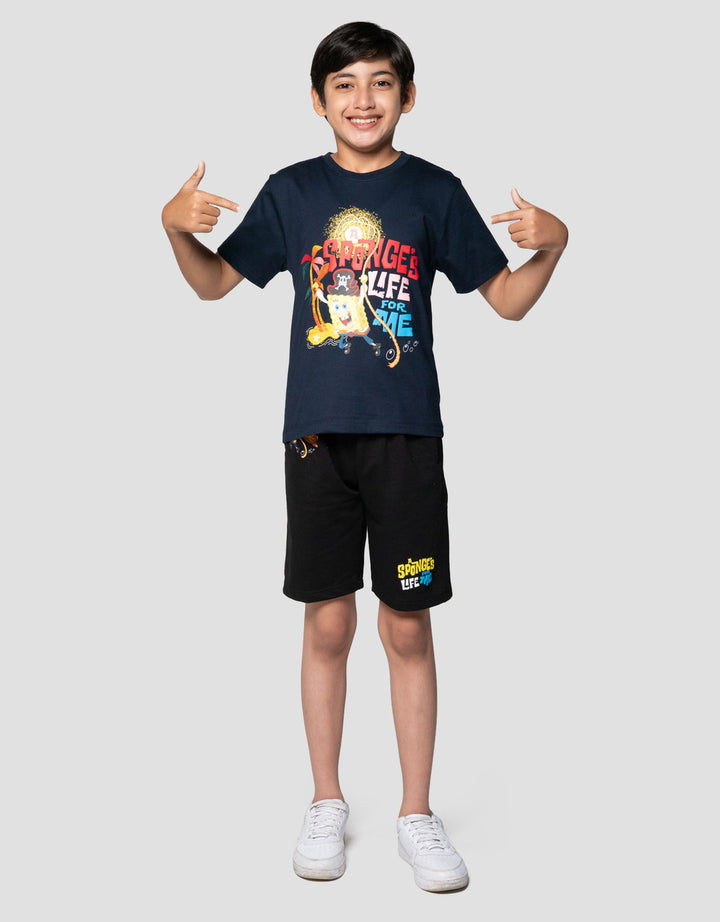 Character Spongebob Life Movie Kaos Anak Laki-laki
