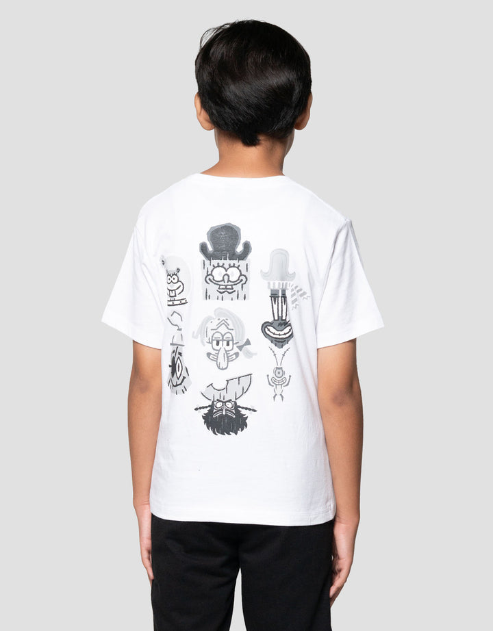 Character Spongebob Movie Teams Kaos Anak Laki-laki