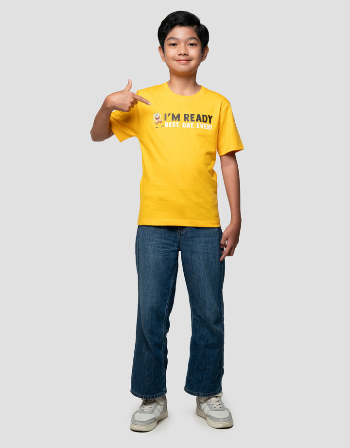 Character Spongebob Im Ready Kaos Anak Laki-laki