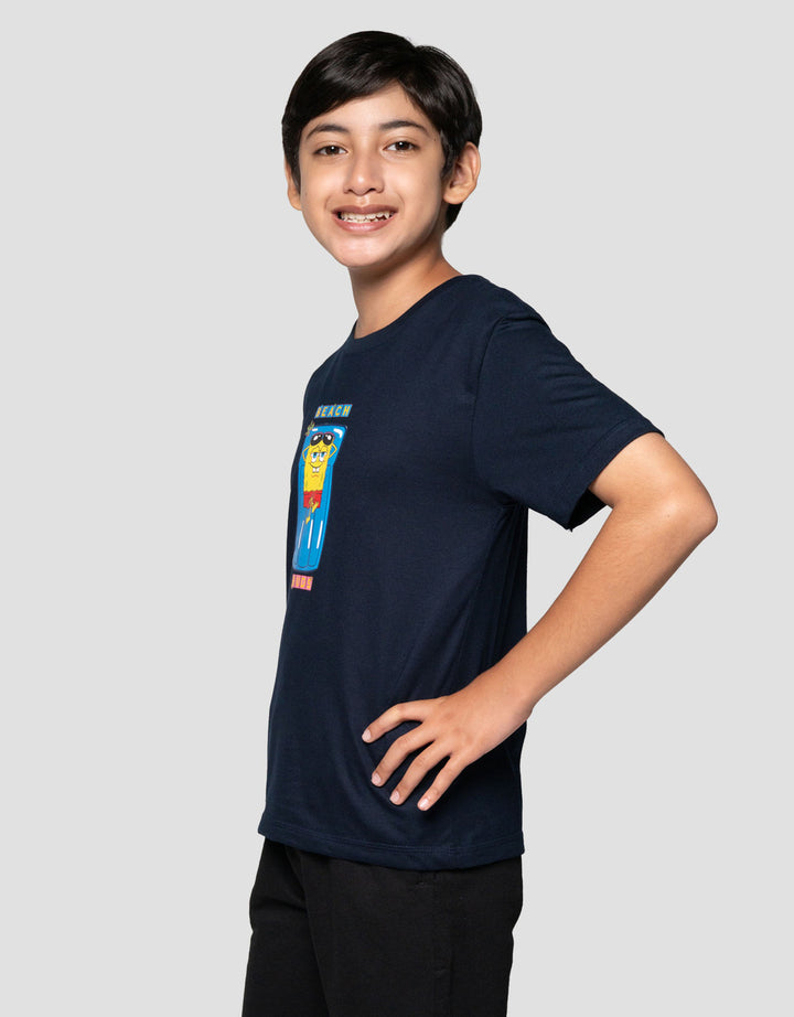 Character Spongebob Beach Kaos Anak Laki-laki