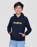 Character Spongebob Logo Sweater Hoodie Anak Laki-laki