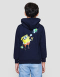 Character Spongebob Logo Sweater Hoodie Anak Laki-laki