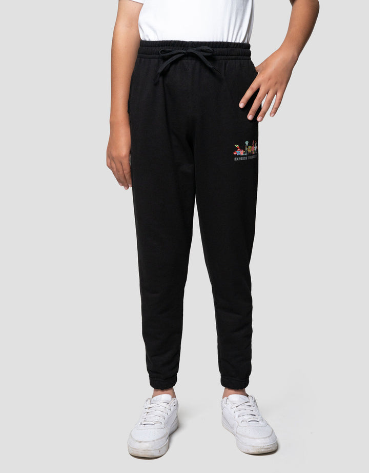 Character Knit Spongebob Teams Jogger Anak Laki-laki