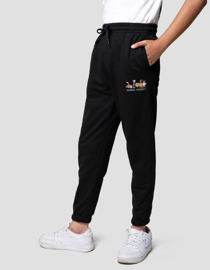 Character Knit Spongebob Teams Jogger Anak Laki-laki