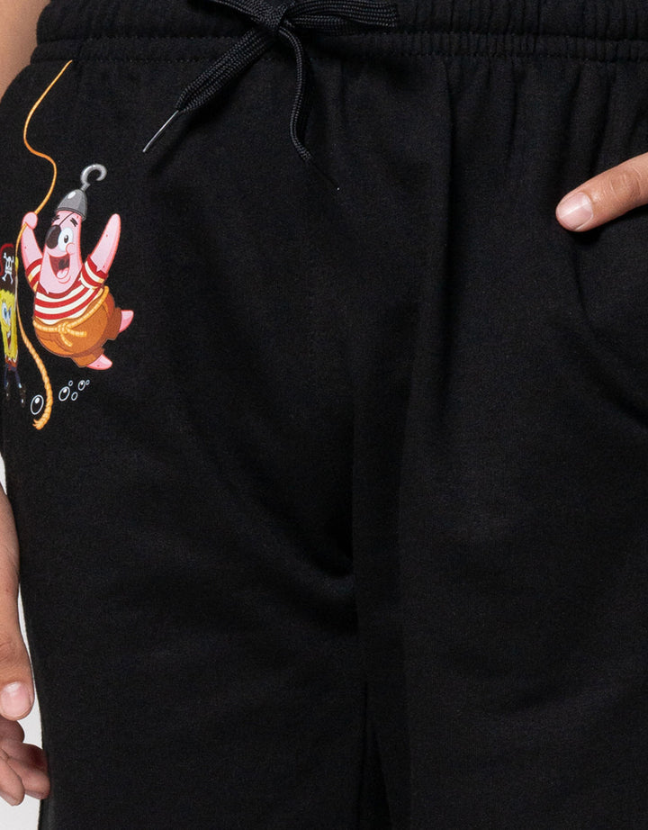 Character Knit Spongebob Movie Logo Celana Pendek Anak Laki-laki