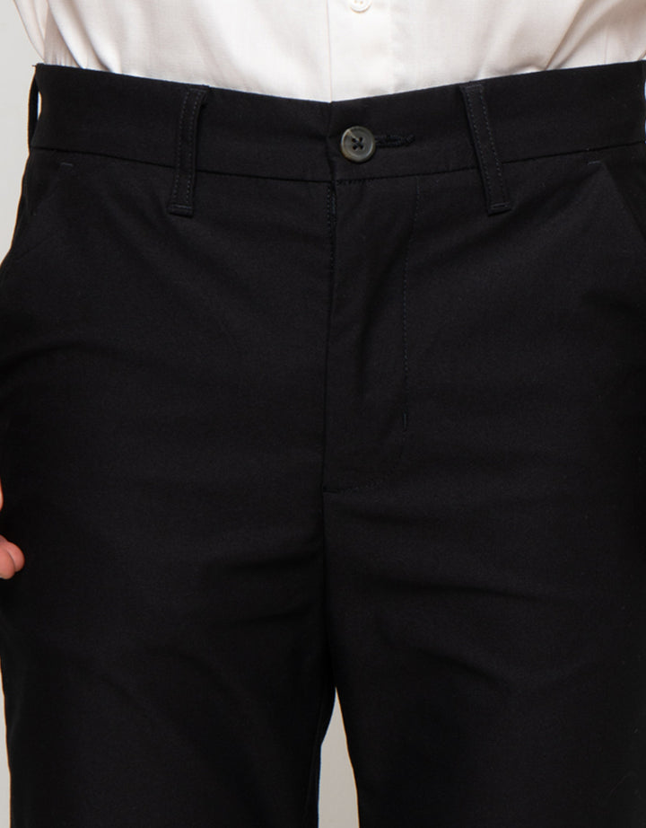 Cole Woven Slim Saten Celana Chinnos Pria