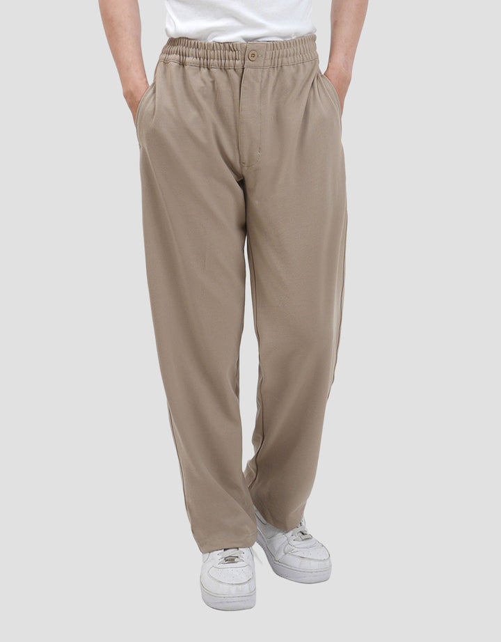 Nevada Knit Regular Button Zipper Texture Celana Pria