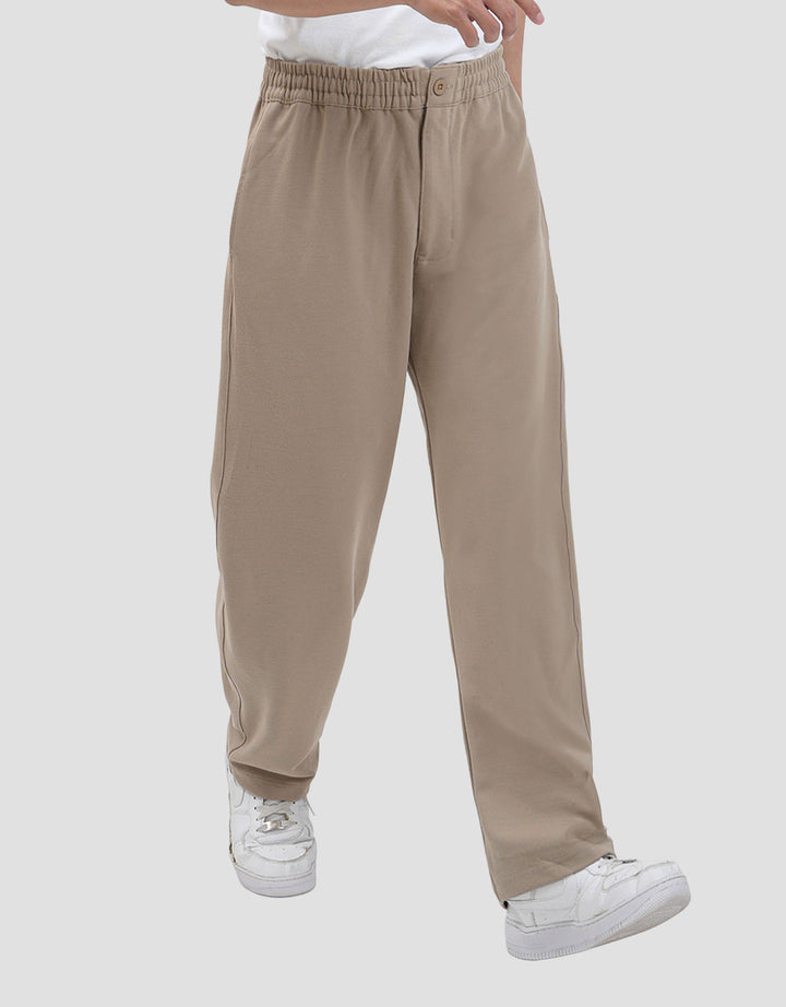 Nevada Knit Regular Button Zipper Texture Celana Pria