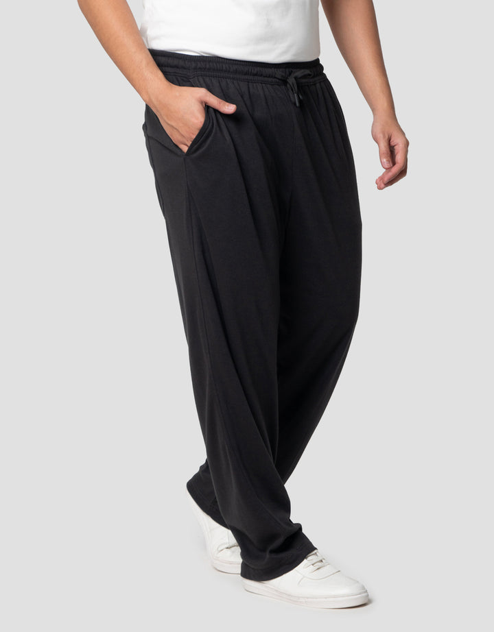 Nevada Knit Baggy Fit Cut And Sewn Back & Front Celana Jogger Pria