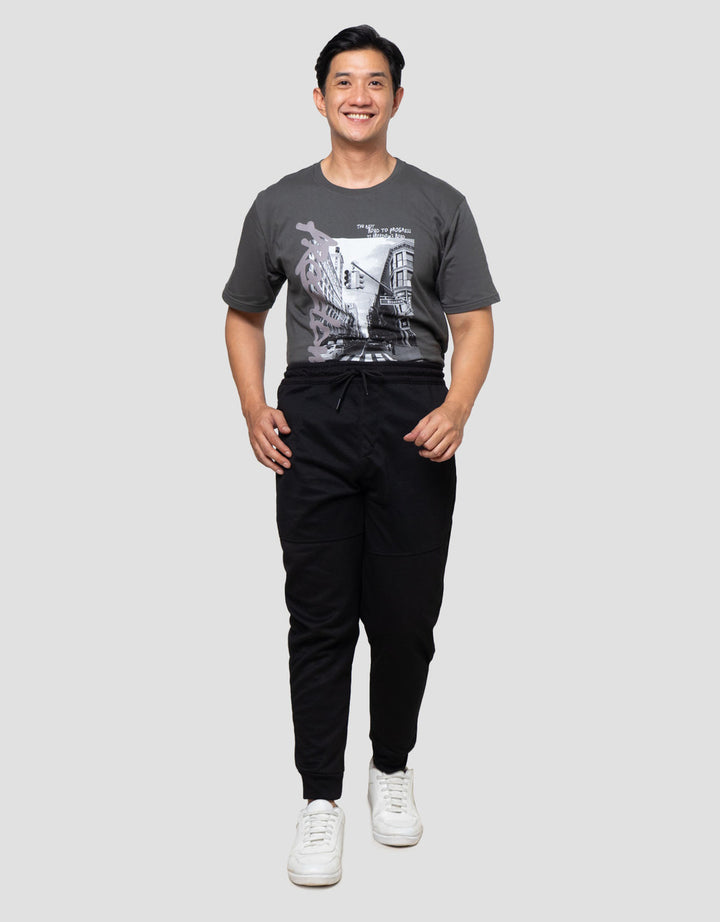 Nevada Cut & Sewn With Zipper Celana Jogger Pria