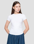 Nevada Sld Bt2 Side Ruched Kaos Wanita