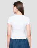 Nevada Sld Bt2 Side Ruched Kaos Wanita