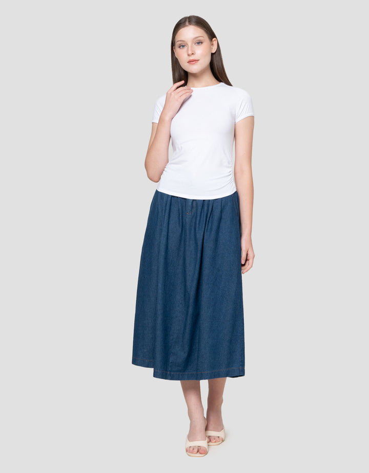 Nevada Sld Bt2 Side Ruched Kaos Wanita