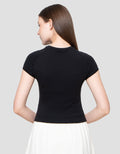 Nevada Sld Bt2 Side Ruched Kaos Wanita