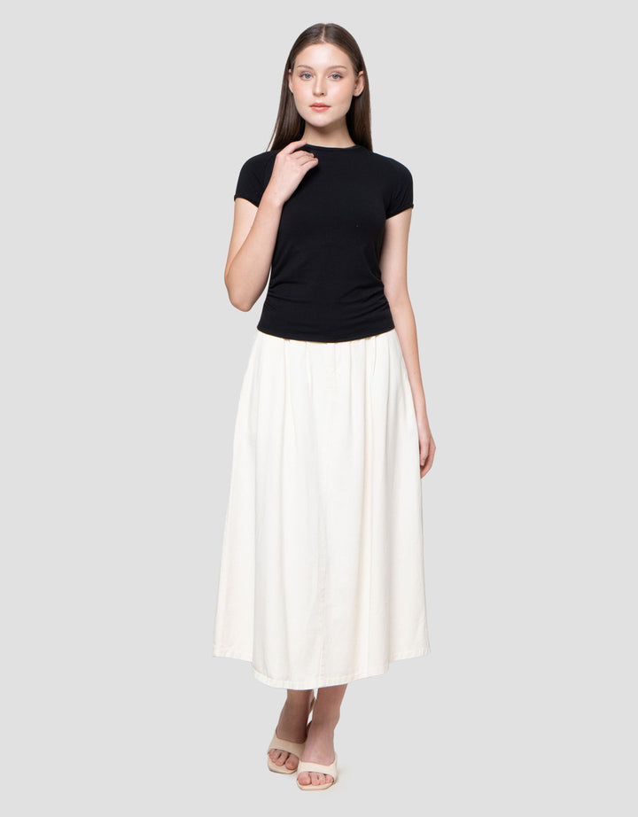 Nevada Sld Bt2 Side Ruched Kaos Wanita