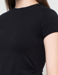 Nevada Sld Bt2 Side Ruched Kaos Wanita