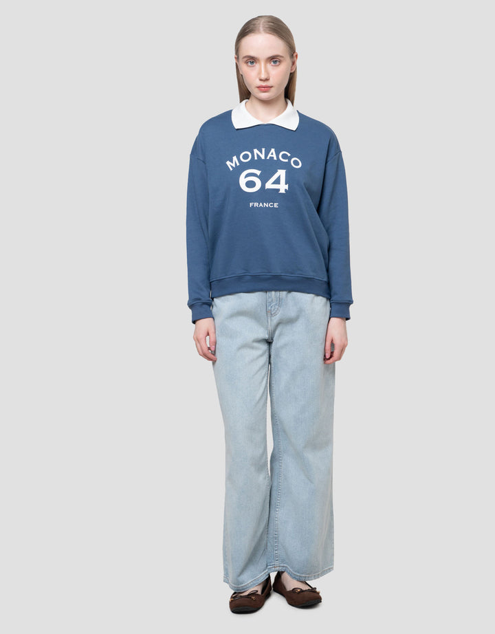 Nevada French Collar Monaco Sweater Wanita