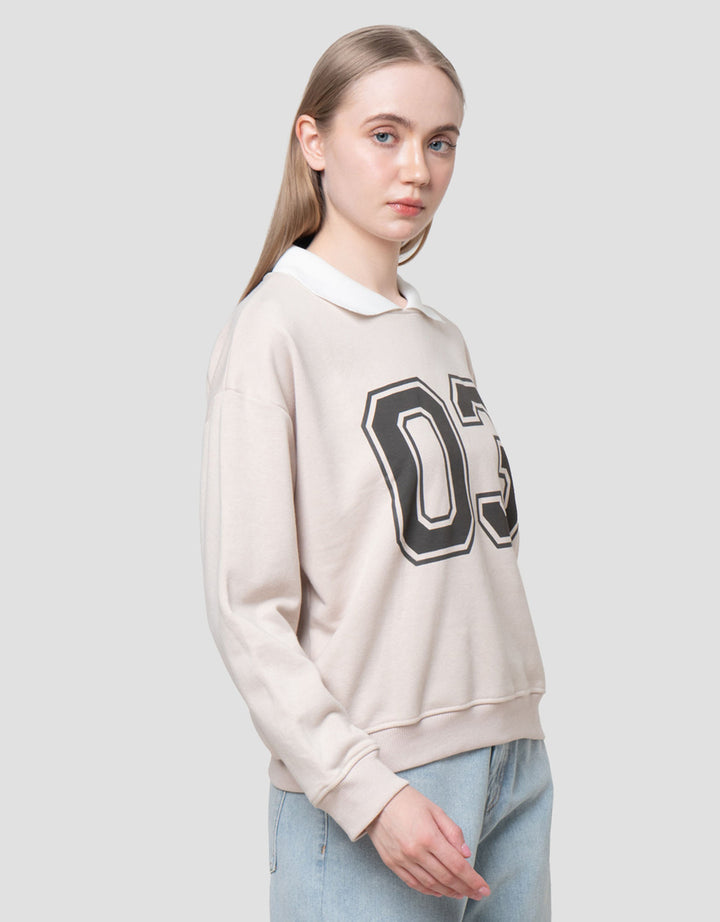Nevada Reg French Collar New York Sweater Wanita