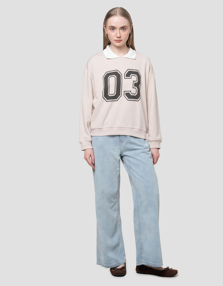 Nevada Reg French Collar New York Sweater Wanita