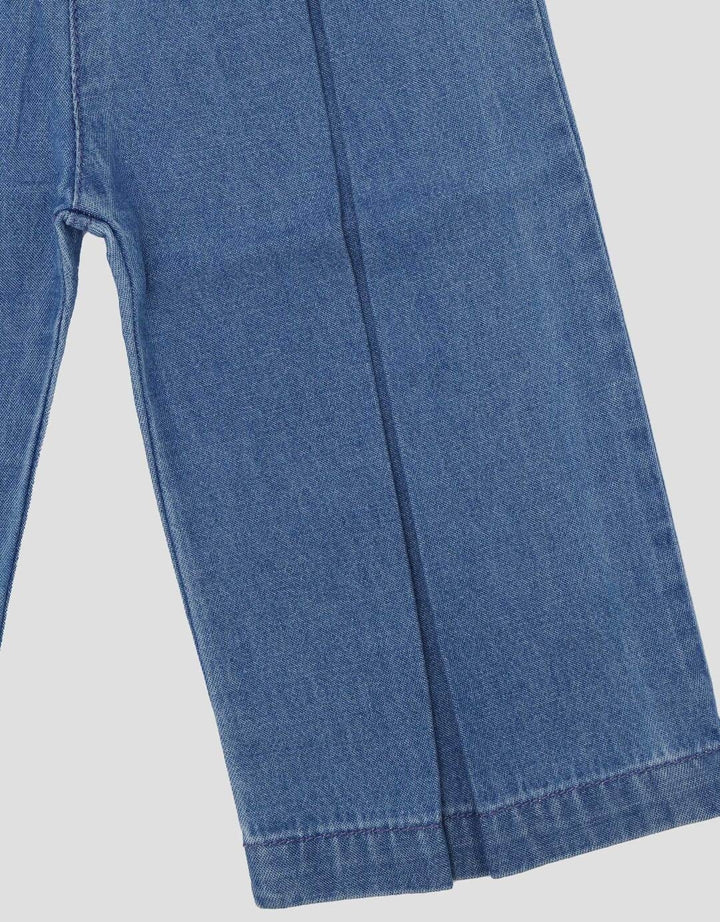 Little M Plisket Tengah Celana Denim Bayi