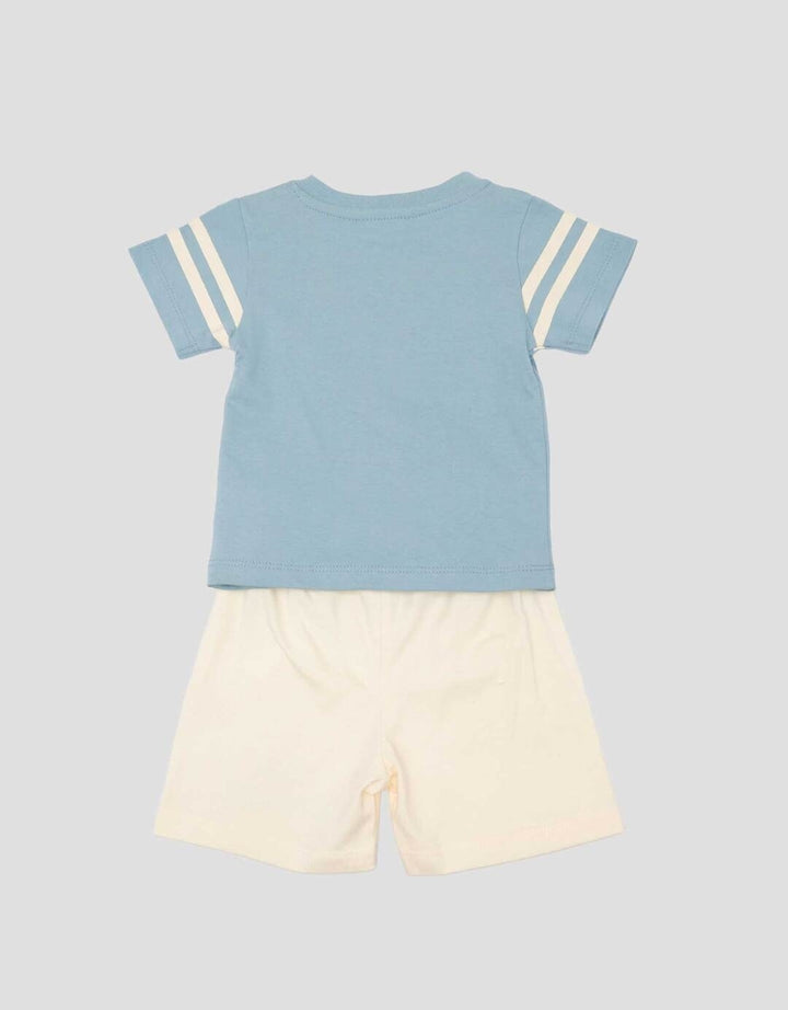 Little M Print Dino Friends Pakaian Setelan Bayi