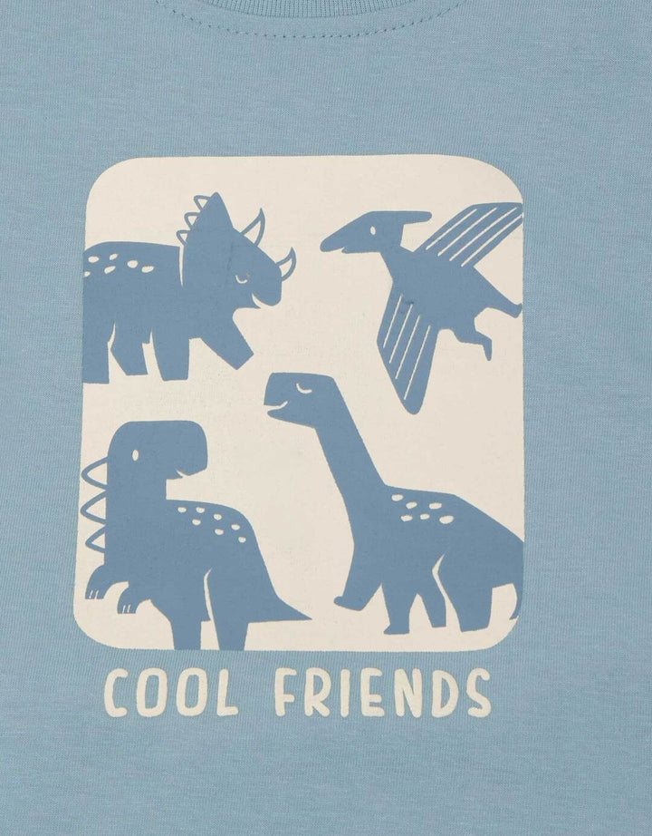 Little M Print Dino Friends Pakaian Setelan Bayi