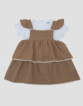 Little M Woven 2Pc Double Layer With Pikok Dress Bayi