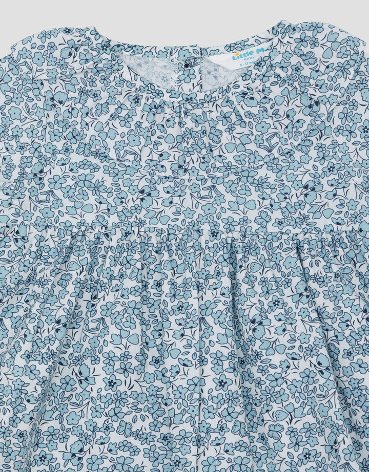 Little M Woven Fullprint Bunga Dress Bayi