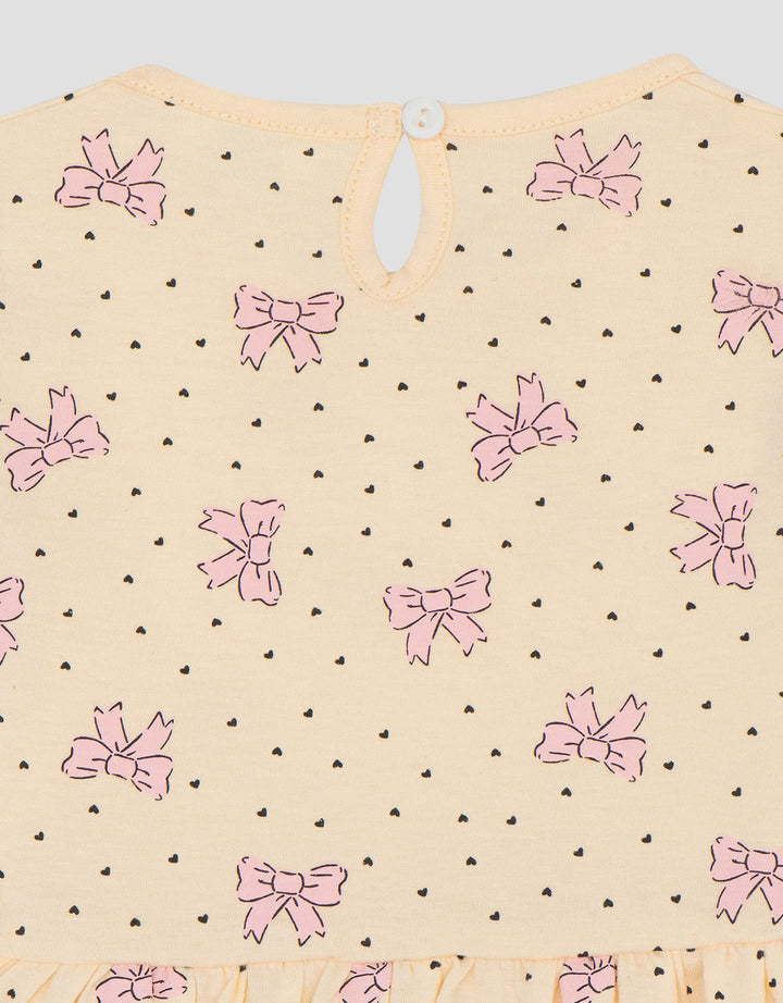 Little M Jersey Fullprint Bunga Dress Bayi