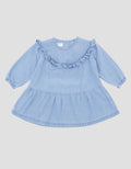 Little M Denim Ruffle Dress Bayi