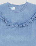 Little M Denim Ruffle Dress Bayi