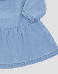 Little M Denim Ruffle Dress Bayi