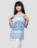 Nevada Sablon Brooklyn Kaos Oversize Anak Perempuan
