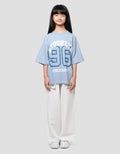 Nevada Sablon Brooklyn Kaos Oversize Anak Perempuan