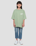 Nevada Sablon Los Angeles Kaos Oversize Anak Perempuan