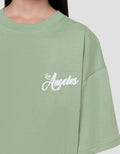 Nevada Sablon Los Angeles Kaos Oversize Anak Perempuan