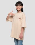 Nevada Sablon New York Kaos Oversize Anak Perempuan