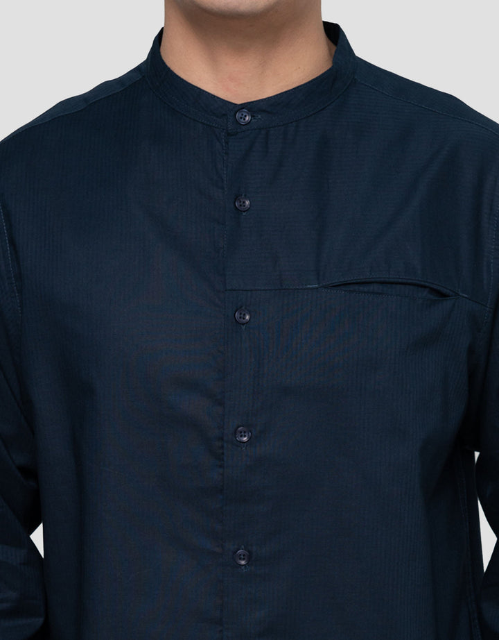 Cole Stripes Cut & Sewn Kemeja Koko Pria